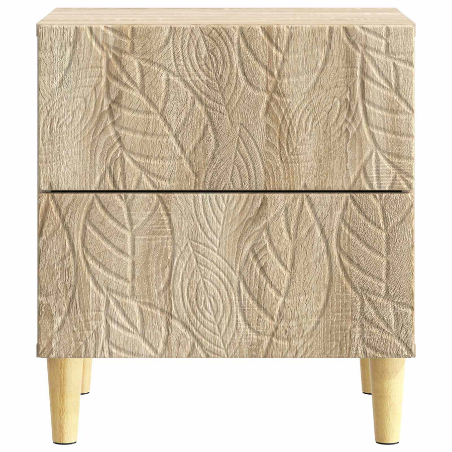 Nachtkastje 2 pcs Sonoma Eiken 43 x 34,5 x 48 cm Bewerkt hout
