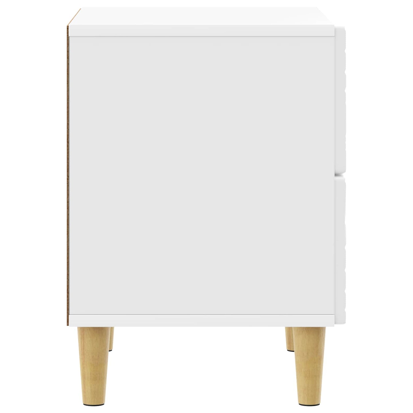Nachtkastje 2 pcs Hoogglans Wit 43 x 34,5 x 48 cm Bewerkt hout