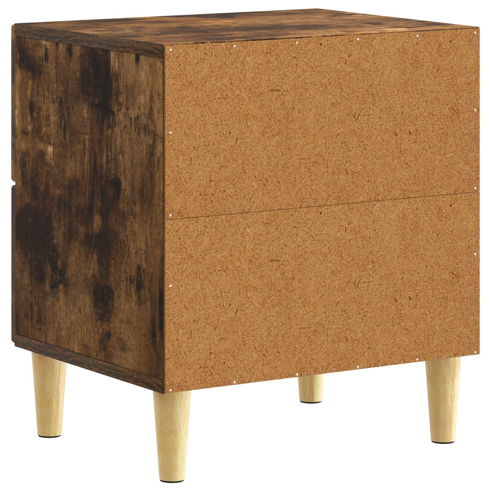 Nachtkastje Gerookt eiken 43 x 34,5 x 48 cm Bewerkt hout