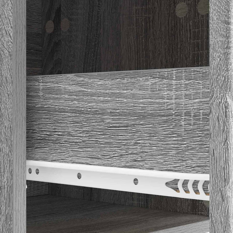 Nachtkastje Grijs Sonoma 43 x 34,5 x 48 cm Bewerkt hout