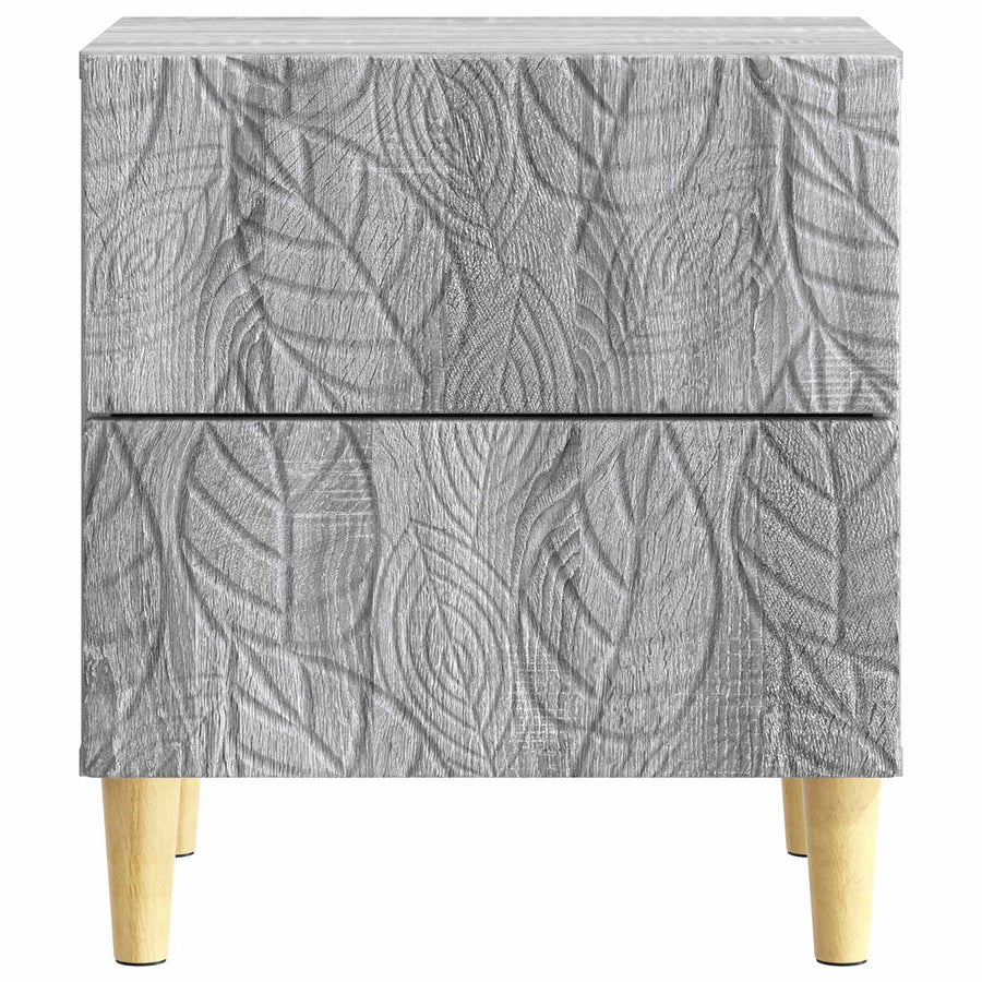 Nachtkastje Grijs Sonoma 43 x 34,5 x 48 cm Bewerkt hout