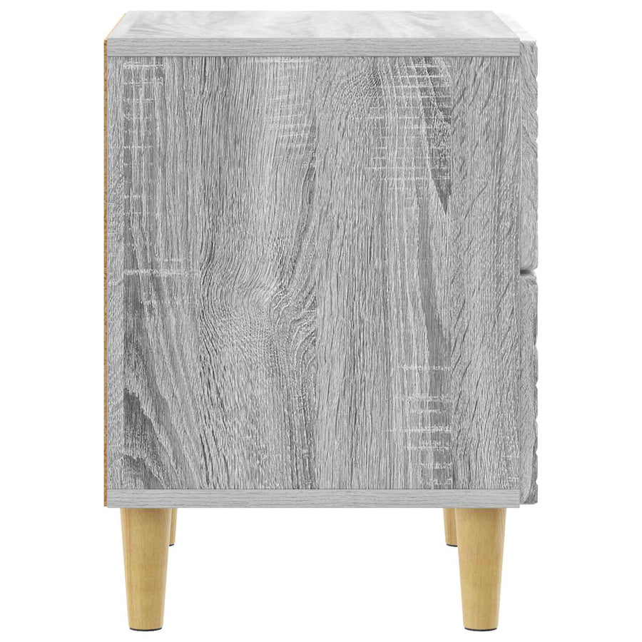 Nachtkastje Grijs Sonoma 43 x 34,5 x 48 cm Bewerkt hout