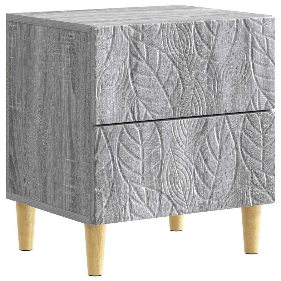 Nachtkastje 2 pcs Grijs Sonoma 43 x 34,5 x 48 cm Bewerkt hout