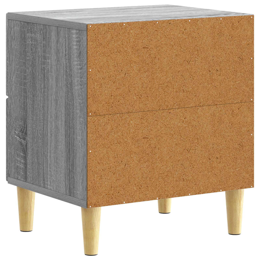 Nachtkastje 2 pcs Grijs Sonoma 43 x 34,5 x 48 cm Bewerkt hout