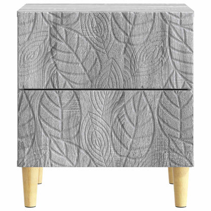 Nachtkastje 2 pcs Grijs Sonoma 43 x 34,5 x 48 cm Bewerkt hout