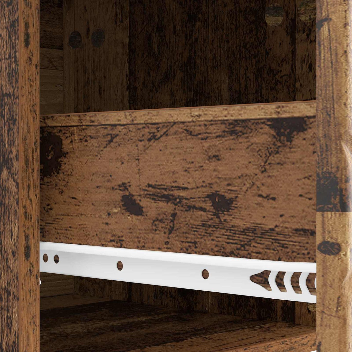 Nachtkastje Oud hout 43 x 34,5 x 48 cm Bewerkt hout