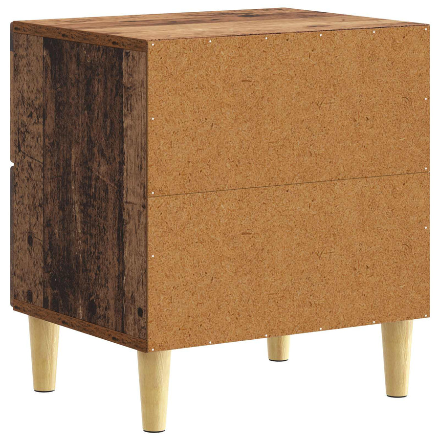 Nachtkastje Oud hout 43 x 34,5 x 48 cm Bewerkt hout