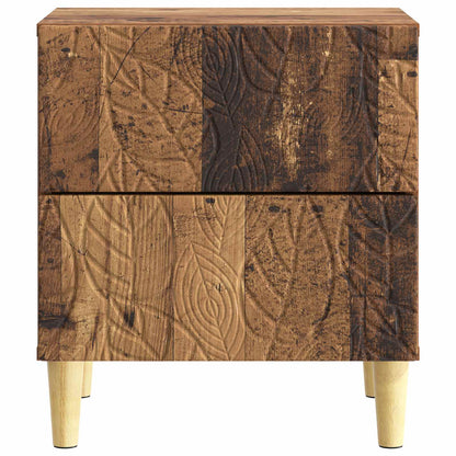 Nachtkastje 2 pcs Oud hout 43 x 34,5 x 48 cm Bewerkt hout