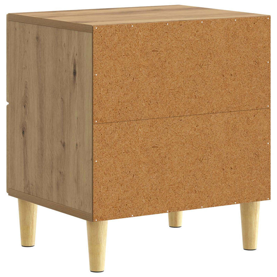 Nachtkastje 2 pcs Artisanaal eiken 43 x 34,5 x 48 cm