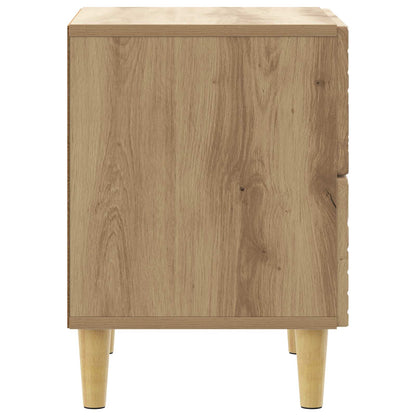 Nachtkastje 2 pcs Artisanaal eiken 43 x 34,5 x 48 cm