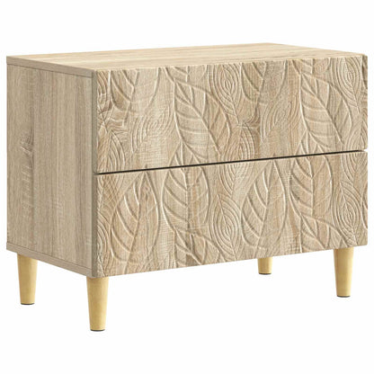 Nachtkastje Sonoma Eiken 62 x 34,5 x 48 cm Bewerkt hout