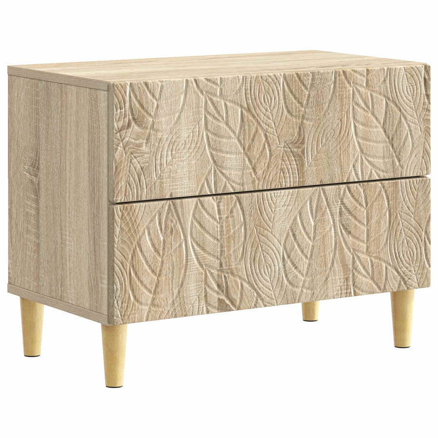 Nachtkastje Sonoma Eiken 62 x 34,5 x 48 cm Bewerkt hout