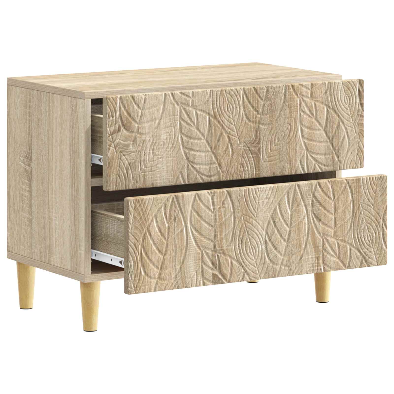 Nachtkastje Sonoma Eiken 62 x 34,5 x 48 cm Bewerkt hout