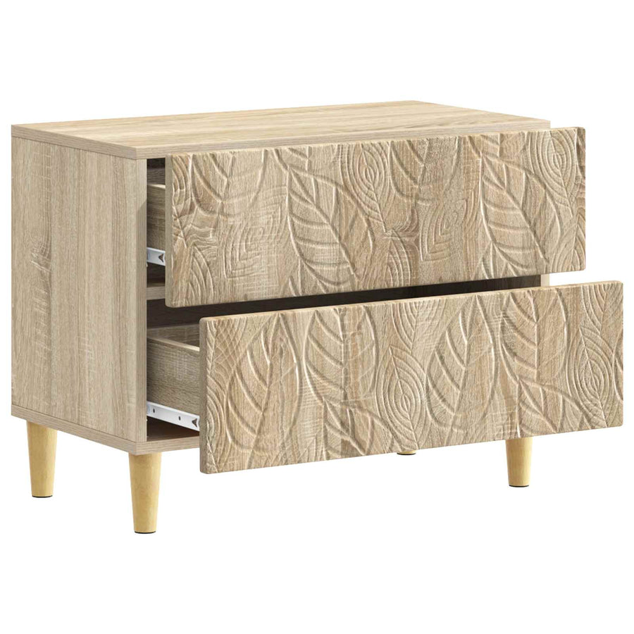 Nachtkastje Sonoma Eiken 62 x 34,5 x 48 cm Bewerkt hout