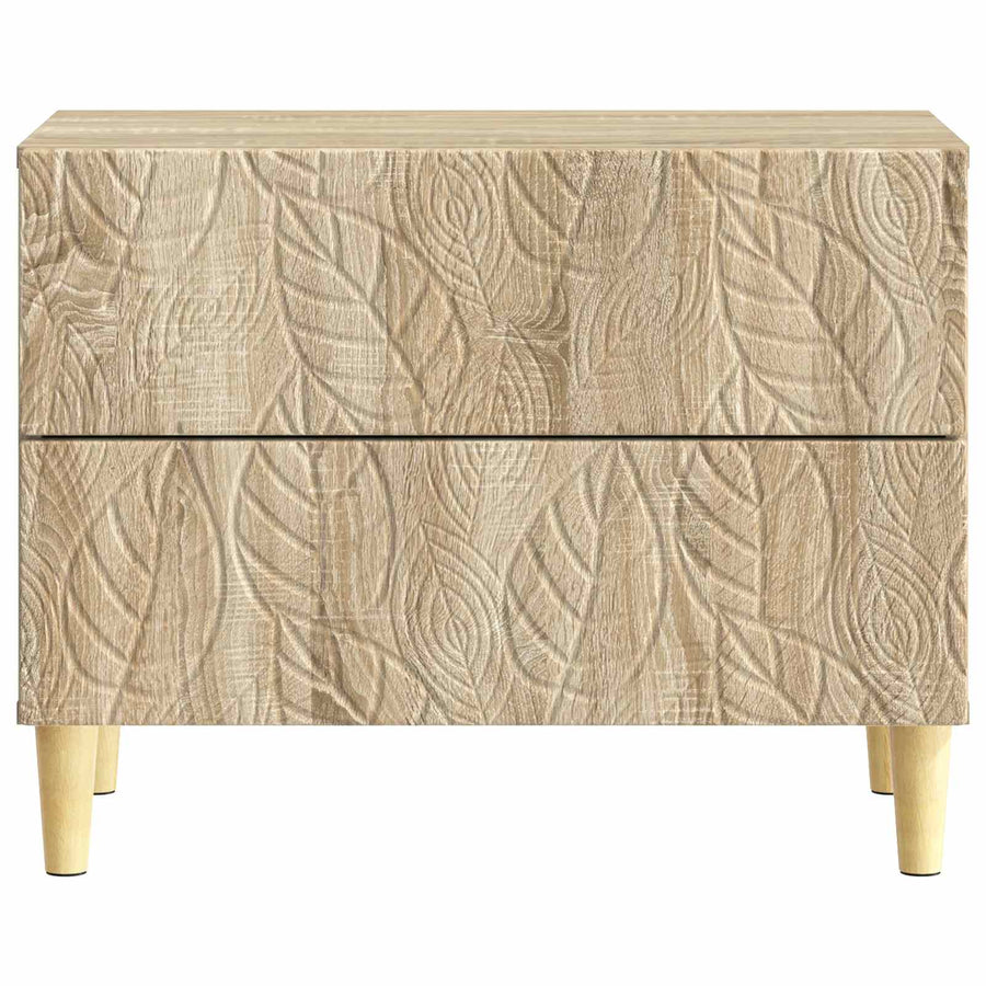 Nachtkastje Sonoma Eiken 62 x 34,5 x 48 cm Bewerkt hout