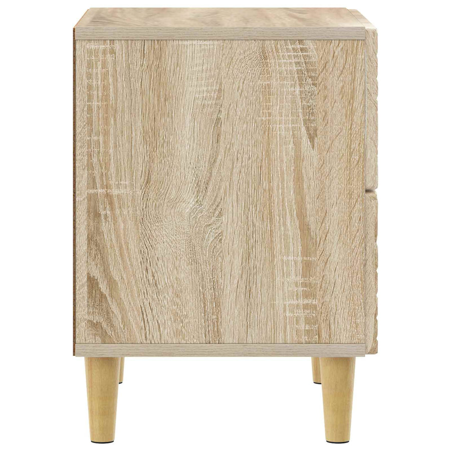 Nachtkastje Sonoma Eiken 62 x 34,5 x 48 cm Bewerkt hout