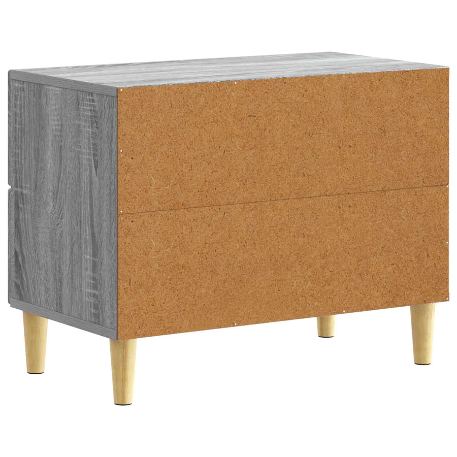Nachtkastje Grijs Sonoma 62 x 34,5 x 48 cm Bewerkt hout
