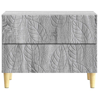 Nachtkastje Grijs Sonoma 62 x 34,5 x 48 cm Bewerkt hout