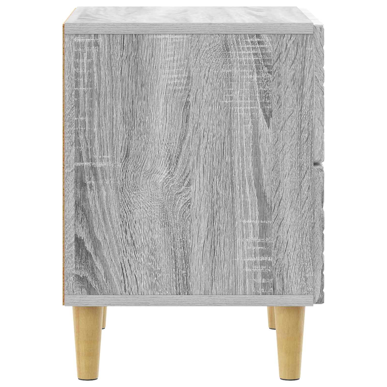 Nachtkastje Grijs Sonoma 62 x 34,5 x 48 cm Bewerkt hout