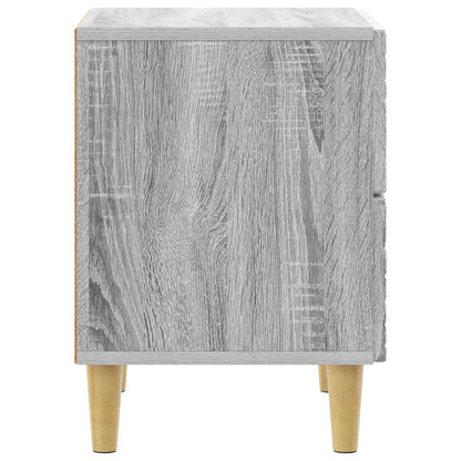 Nachtkastje Grijs Sonoma 62 x 34,5 x 48 cm Bewerkt hout
