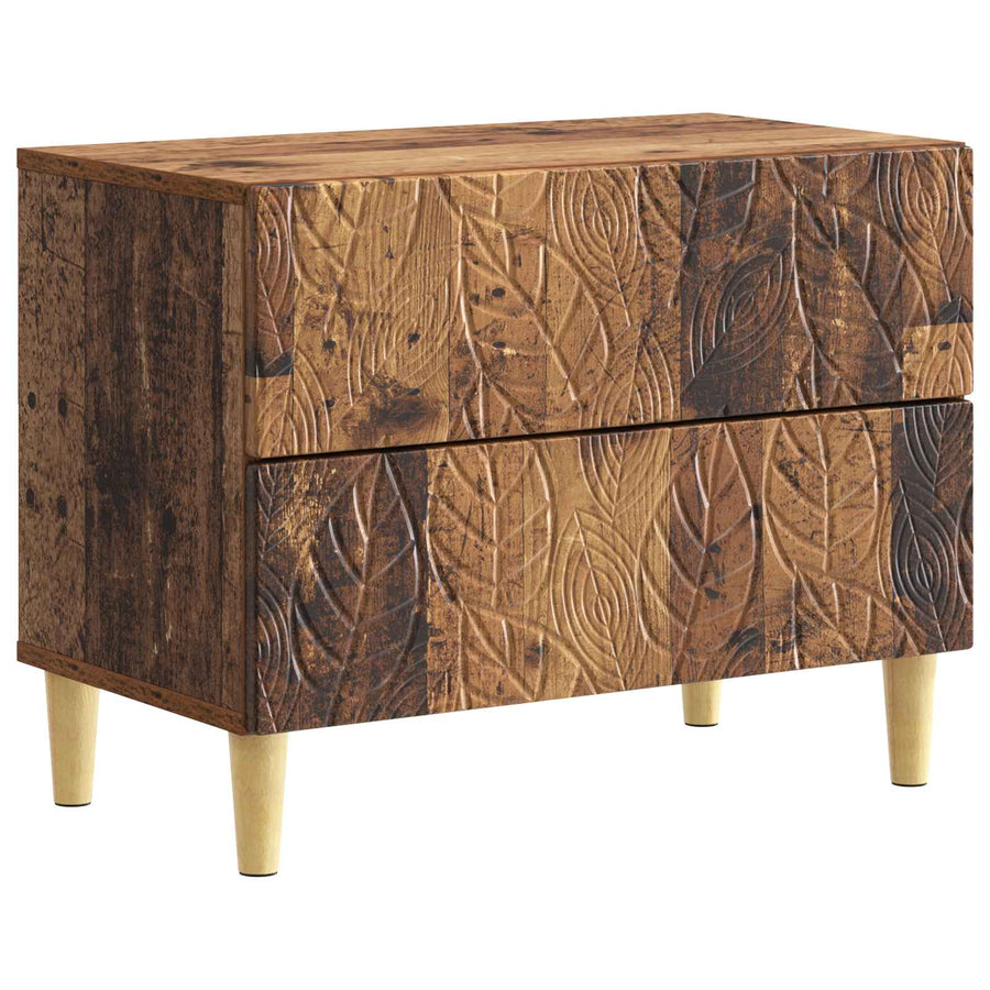 Nachtkastje Oud hout 62 x 34,5 x 48 cm Bewerkt hout
