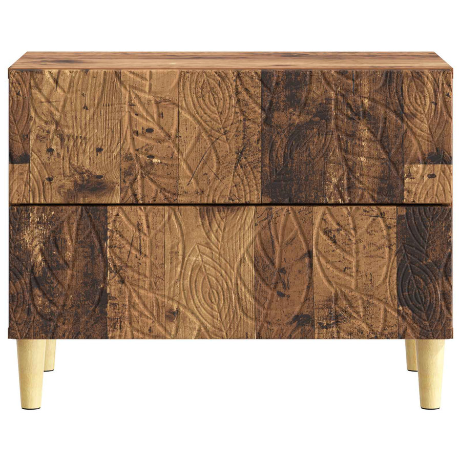 Nachtkastje Oud hout 62 x 34,5 x 48 cm Bewerkt hout