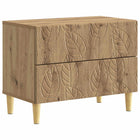 Nachtkastje 62x34,5x48 cm eiken bewerkt hout