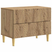 Nachtkastje 62x34,5x48 cm eiken bewerkt hout