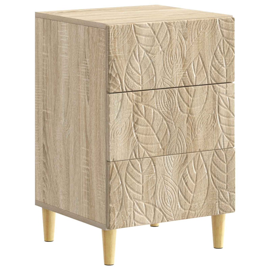 Nachtkastje Sonoma Eiken 43 x 39,5 x 66,5 cm Bewerkt hout