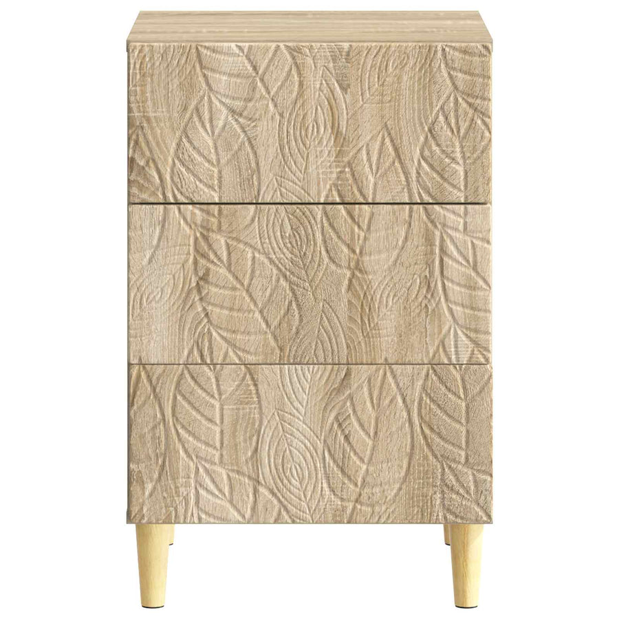 Nachtkastje Sonoma Eiken 43 x 39,5 x 66,5 cm Bewerkt hout