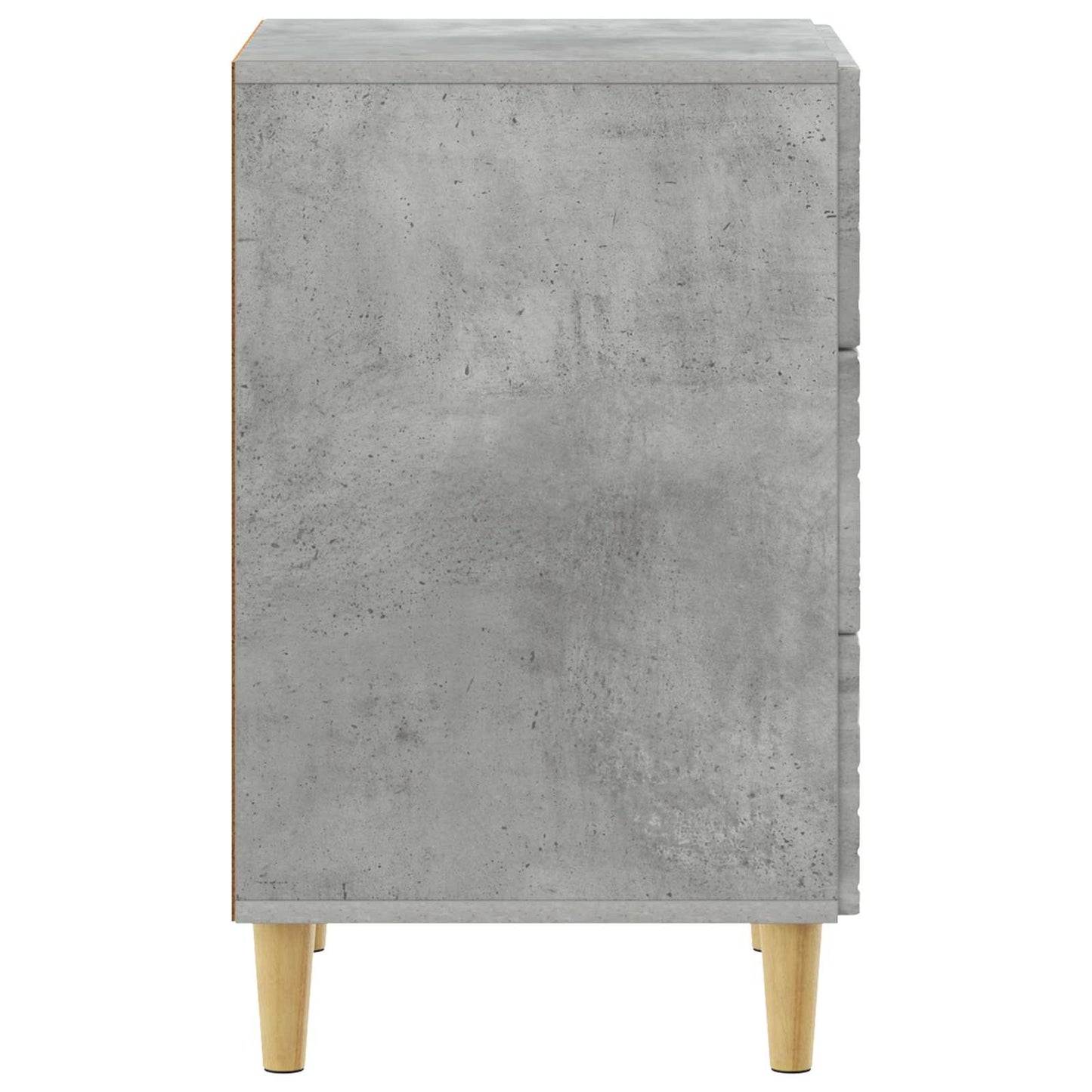 Nachtkastje Betongrijs 43 x 39,5 x 66,5 cm Bewerkt hout