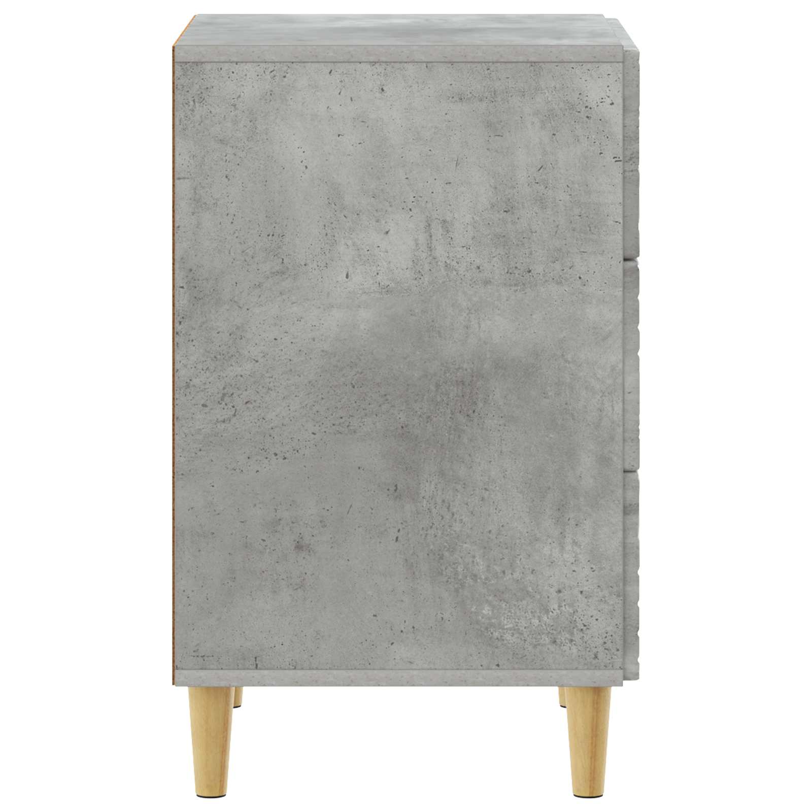 Nachtkastje Betongrijs 43 x 39,5 x 66,5 cm Bewerkt hout