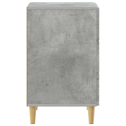 Nachtkastje Betongrijs 43 x 39,5 x 66,5 cm Bewerkt hout