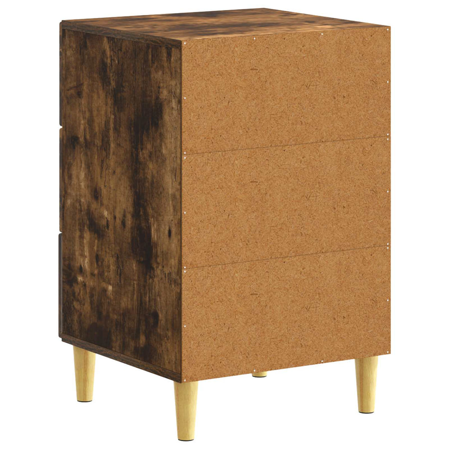 Nachtkastje Gerookt eiken 43 x 39,5 x 66,5 cm Bewerkt hout
