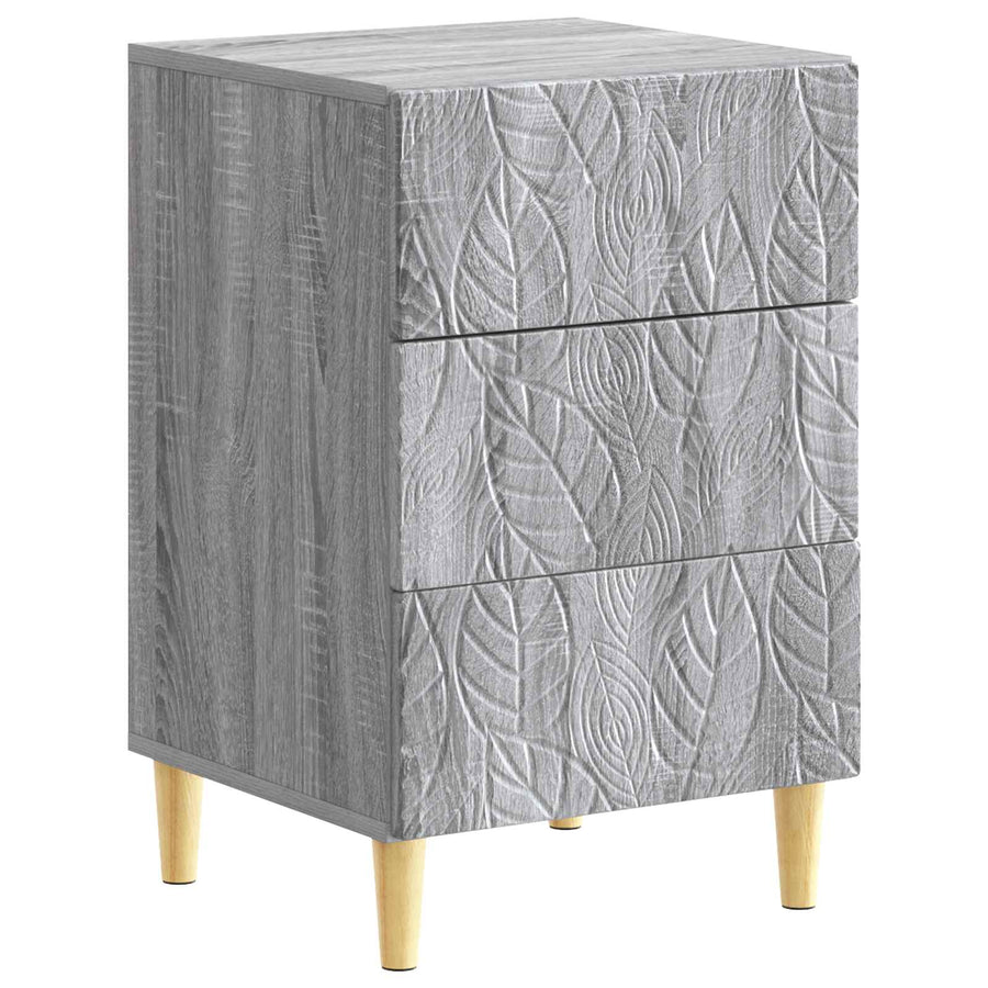 Nachtkastje Grijs Sonoma 43 x 39,5 x 66,5 cm Bewerkt hout