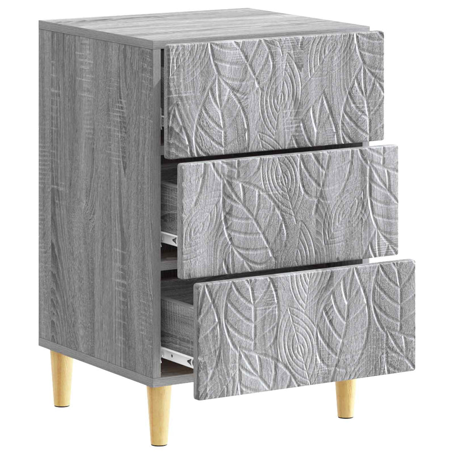 Nachtkastje Grijs Sonoma 43 x 39,5 x 66,5 cm Bewerkt hout