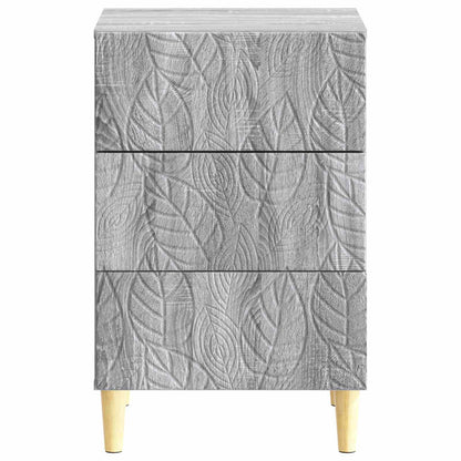 Nachtkastje Grijs Sonoma 43 x 39,5 x 66,5 cm Bewerkt hout
