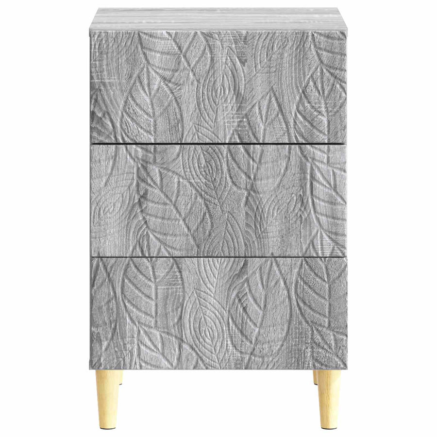 Nachtkastje Grijs Sonoma 43 x 39,5 x 66,5 cm Bewerkt hout