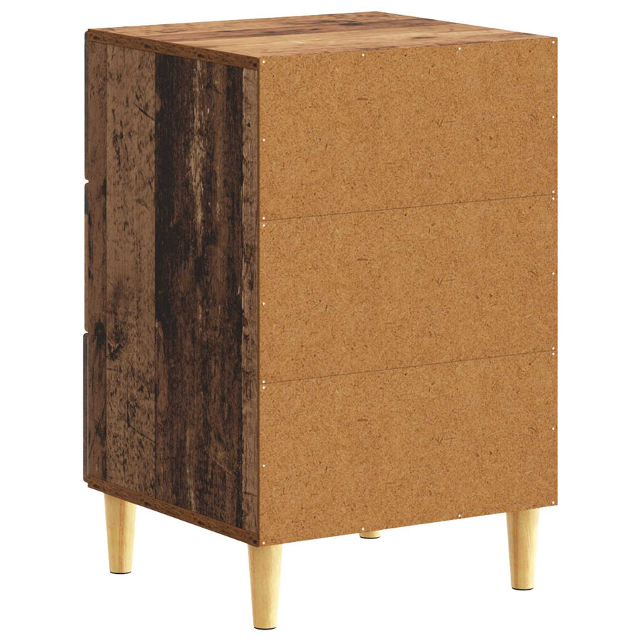 Nachtkastje Oud hout 43 x 39,5 x 66,5 cm Bewerkt hout