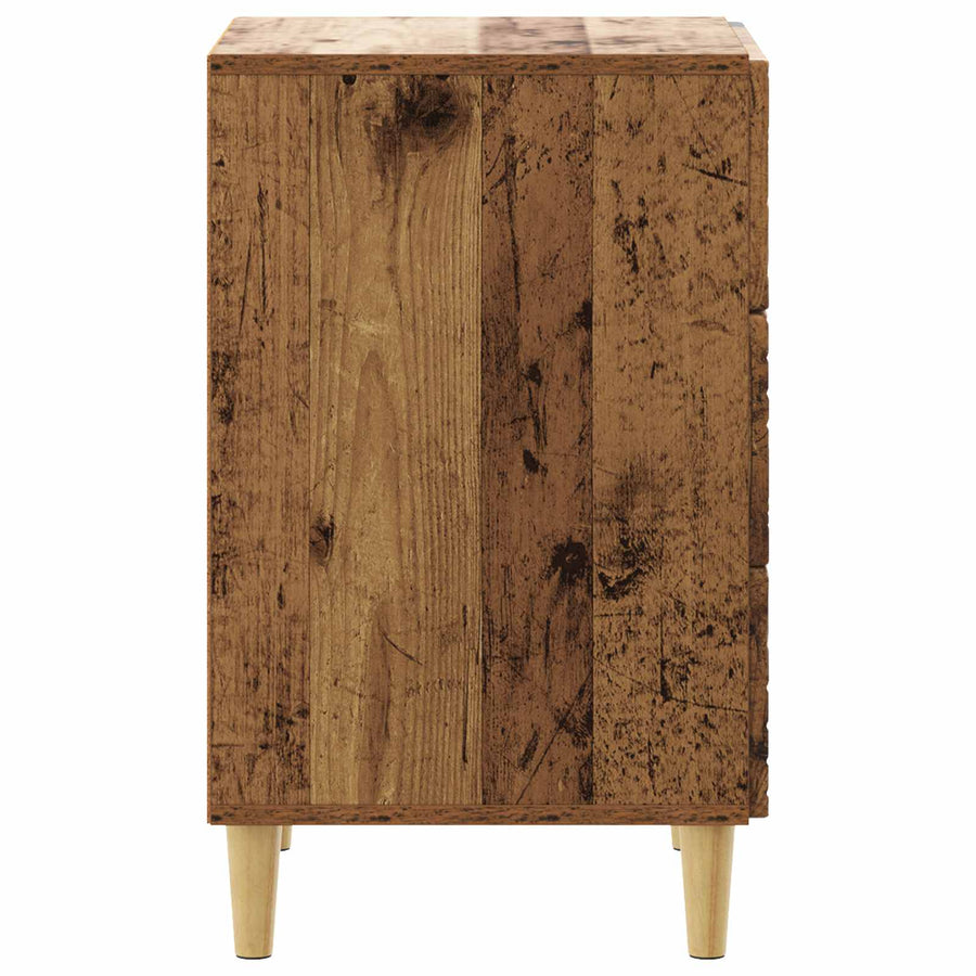 Nachtkastje Oud hout 43 x 39,5 x 66,5 cm Bewerkt hout
