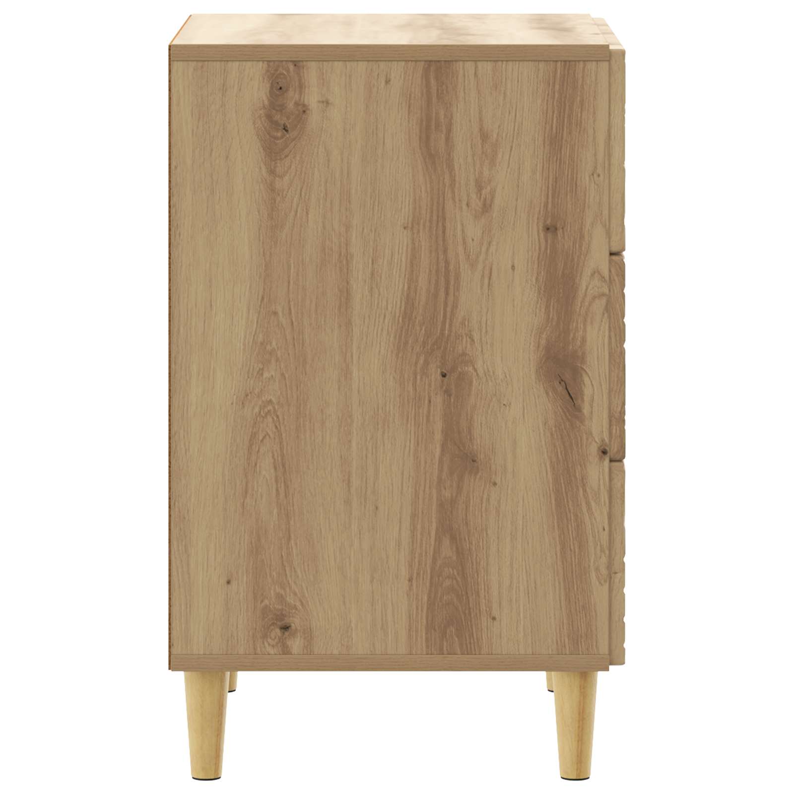 Nachtkastje Artisanaal eiken 43 x 39,5 x 66,5 cm Bewerkt hout