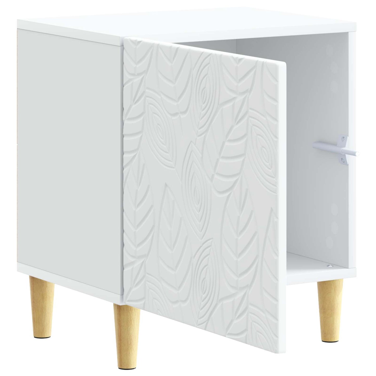 Nachtkastje 2 pcs Wit 43 x 34,5 x 50 cm Bewerkt hout