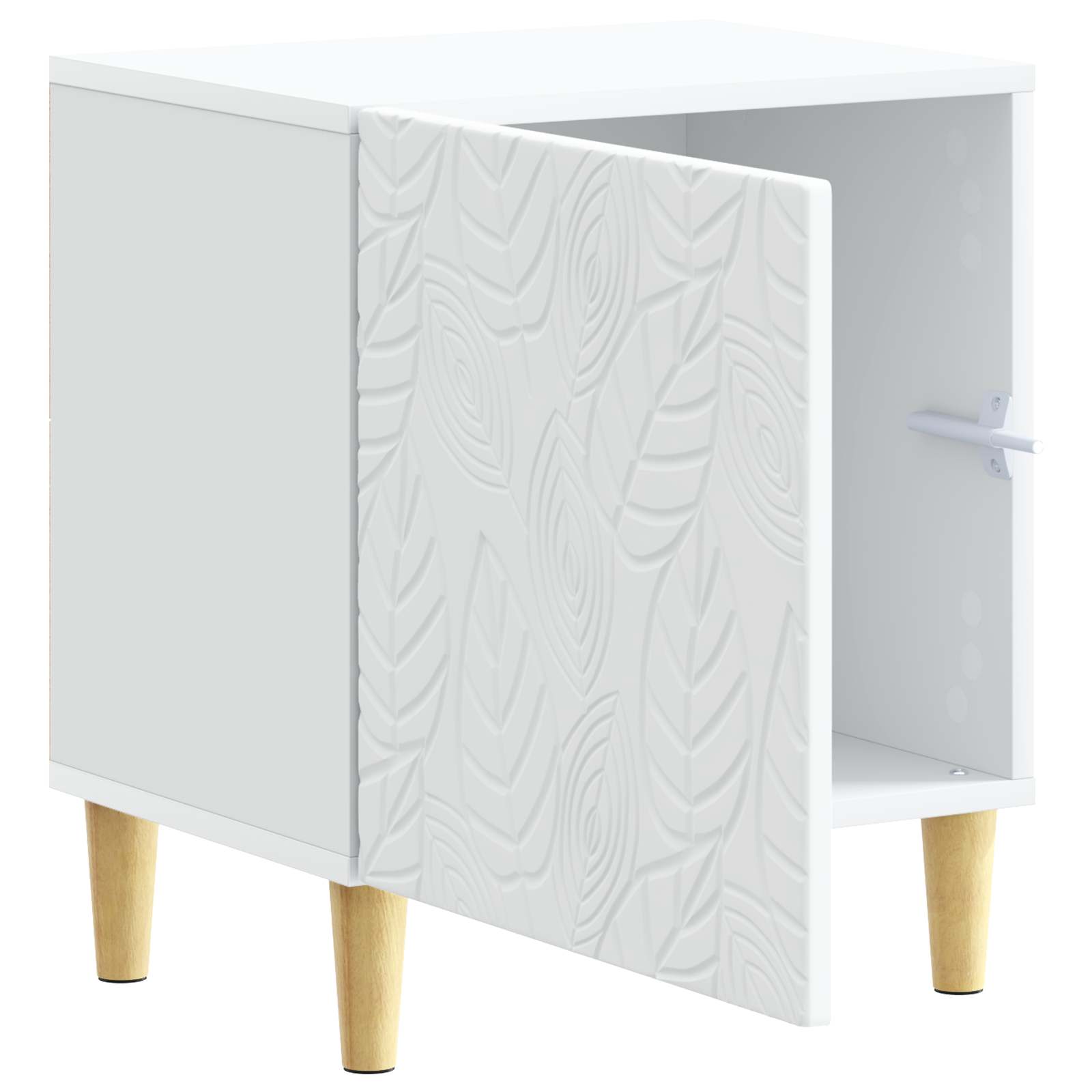 Nachtkastje 2 pcs Wit 43 x 34,5 x 50 cm Bewerkt hout