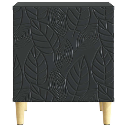 Nachtkastje 2 pcs Zwart 43 x 34,5 x 50 cm Bewerkt hout