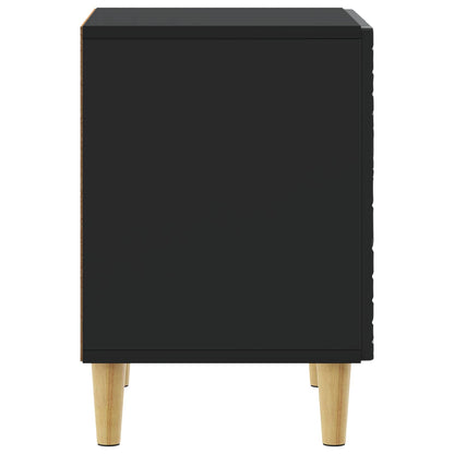 Nachtkastje 2 pcs Zwart 43 x 34,5 x 50 cm Bewerkt hout