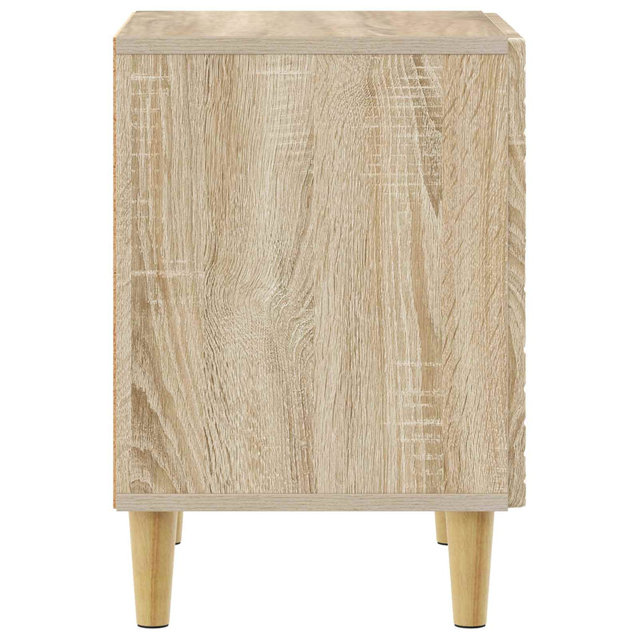 Nachtkastje 2 pcs Sonoma Eiken 43 x 34,5 x 50 cm Bewerkt hout