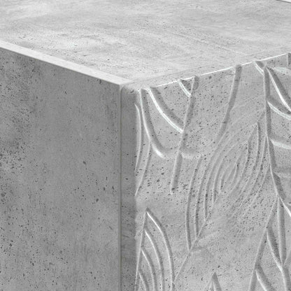 Nachtkastje Betongrijs 43 x 34,5 x 50 cm Bewerkt hout