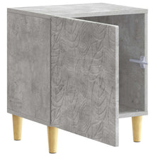Nachtkastje Betongrijs 43 x 34,5 x 50 cm Bewerkt hout
