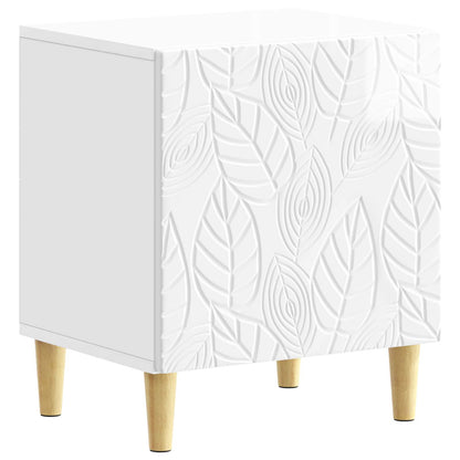 Nachtkastje 2 pcs Hoogglans Wit 43 x 34,5 x 50 cm Bewerkt hout