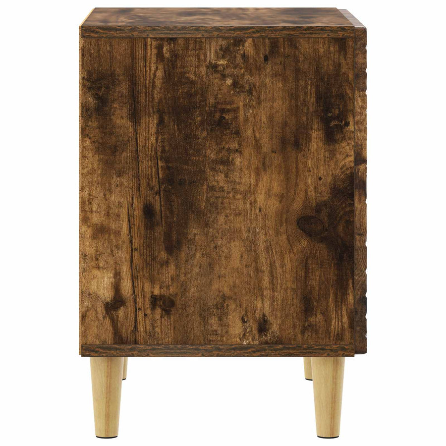 Nachtkastje Gerookt eiken 43 x 34,5 x 50 cm Bewerkt hout